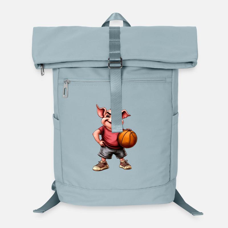 Joueuse de basket des Cochons / Truie de basket Sac à dos ordinateur