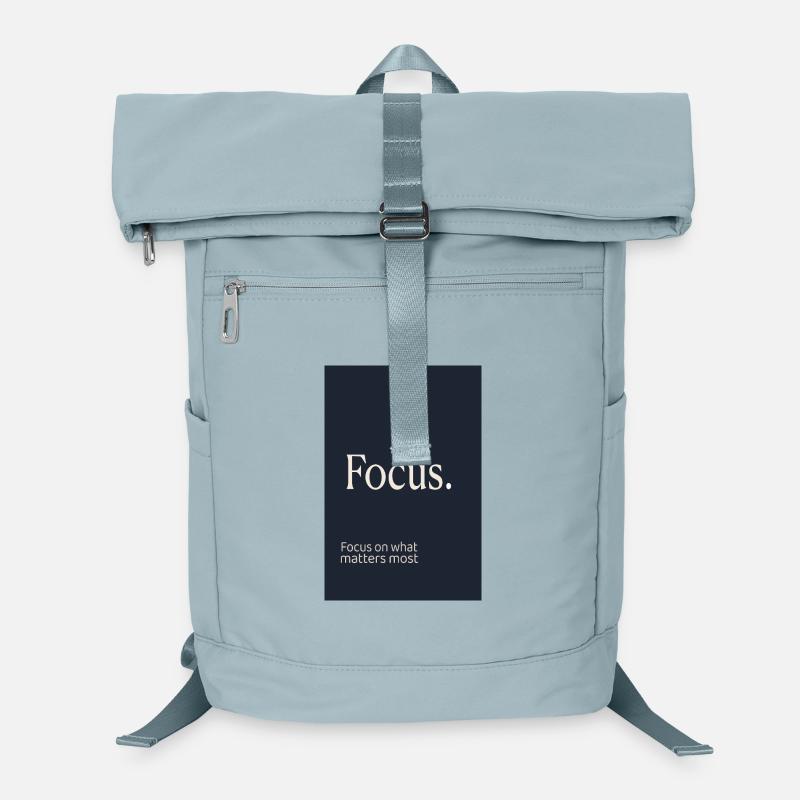 Focus. Minimalistisches Motivation Design Laptop-Rucksack 