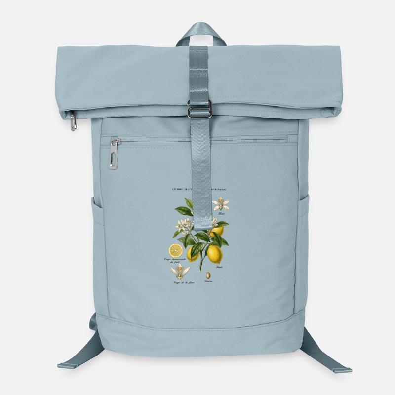 Vintage Lemon Tree Botanical Board Laptop Backpack