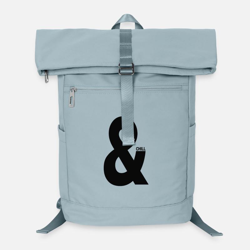 Und & Chill Typografie Minimal Laptop-Rucksack 