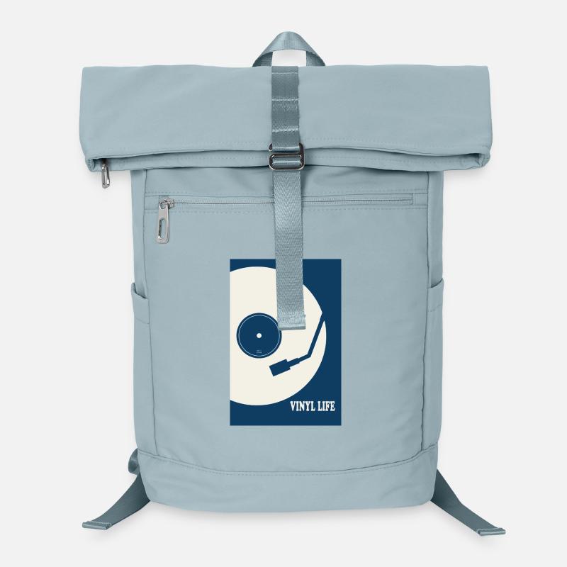 Vinyl Life – Affiche rétro de platine Sac à dos ordinateur