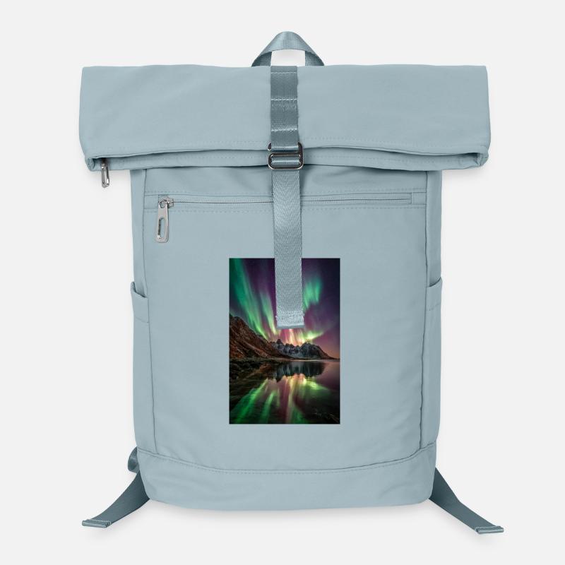 Aurora Peaks Reflexionen Laptop-Rucksack 