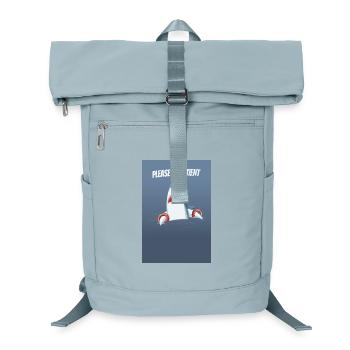 Please Be Patient Funny Shark Humor Design - Laptop-Rucksack  - Eisblau - Vorne
