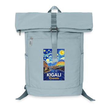 Kigali Rwanda Sternennacht Skyline - Laptop-Rucksack  - Eisblau - Vorne