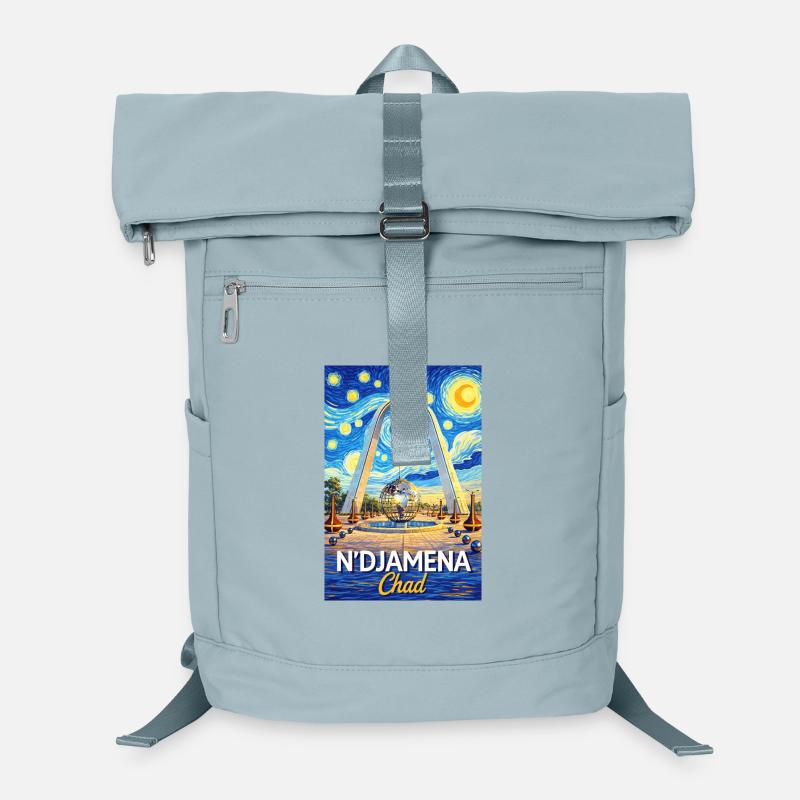 N-Djamena Chad Starry Night Laptop Backpack