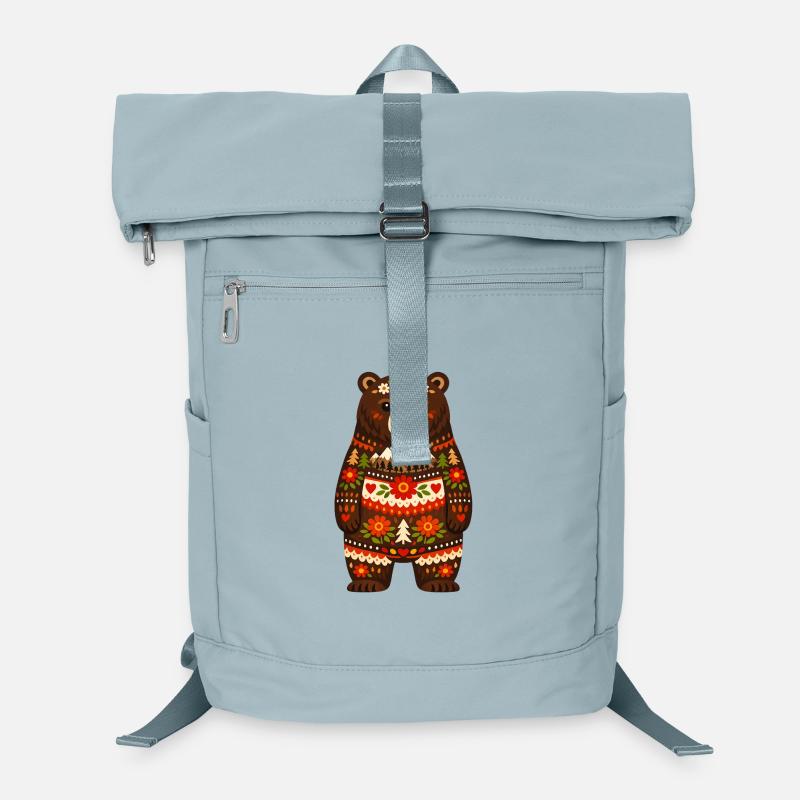 L’ours dans le style populaire Sac à dos ordinateur