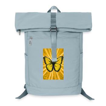 Schmetterling - Laptop-Rucksack  - Eisblau - Vorne