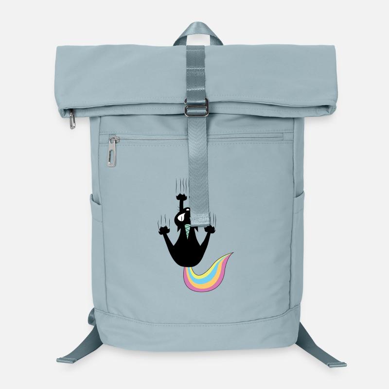 Art minimaliste de chat licorne arc-en-ciel Sac à dos ordinateur