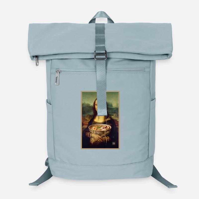 Mona Lisa Crazy Ramen Day Laptop Backpack