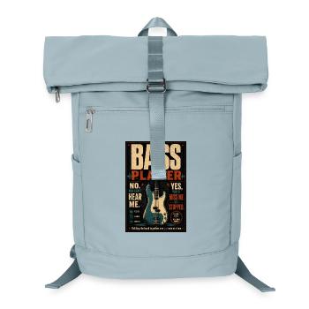 Bassist, Vintage-Rock-Poster - Laptop-Rucksack  - Eisblau - Vorne