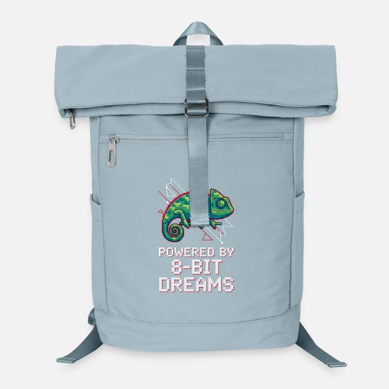 Powered 8-Bit Dreams – Pixel Chamäleon Laptop-Rucksack 