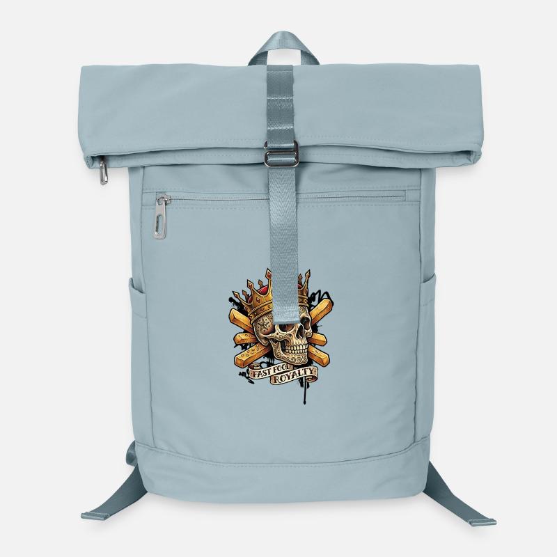 Skull/Skulled Crowned Fast-Food Royal Laptop-Rucksack 