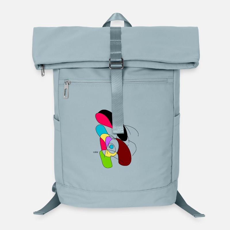 Bunter Abstract Papagei Laptop-Rucksack 