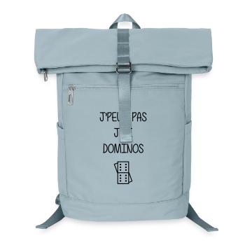 Domino / Dominoes / Spiel / Spieler - Laptop-Rucksack  - Eisblau - Vorne