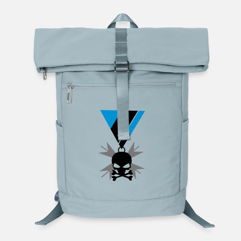 Totenkopf Schädel und Knochen Orden Laptop-Rucksack 
