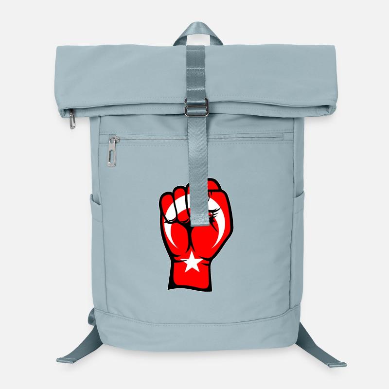 Drapeau de la Turquie Symbole de la main du poing Sac à dos ordinateur