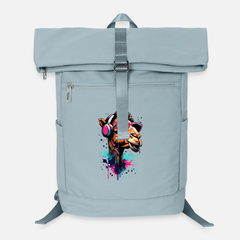 Dromadaire Camel Coloré avec Casque - DJ Camel Sac à dos ordinateur