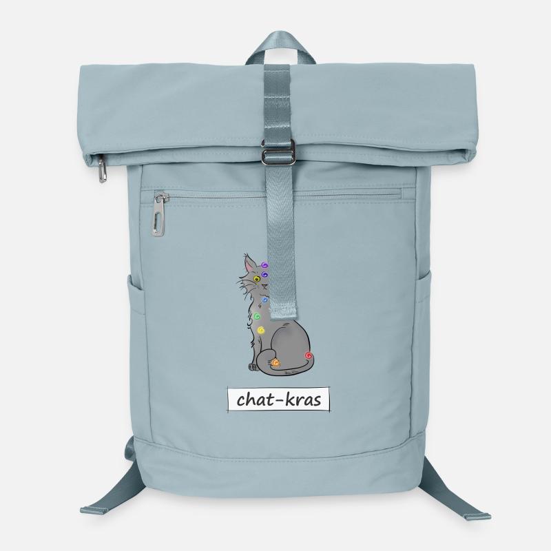 Chat-kras - Sac à dos ordinateur - bleu glacier