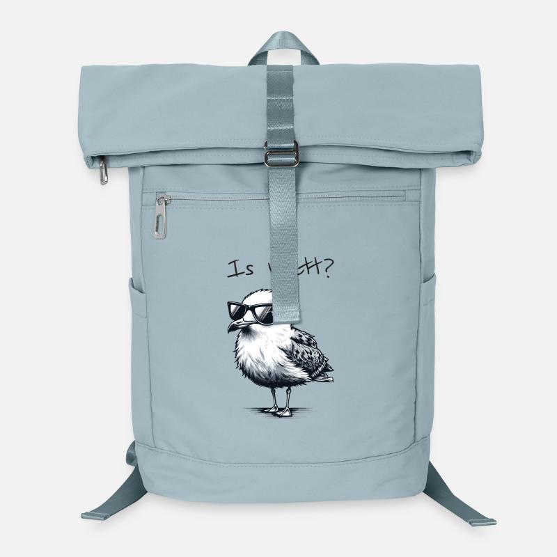 Is Watt Coole Möwe Urlaub Nordsee Laptop-Rucksack 