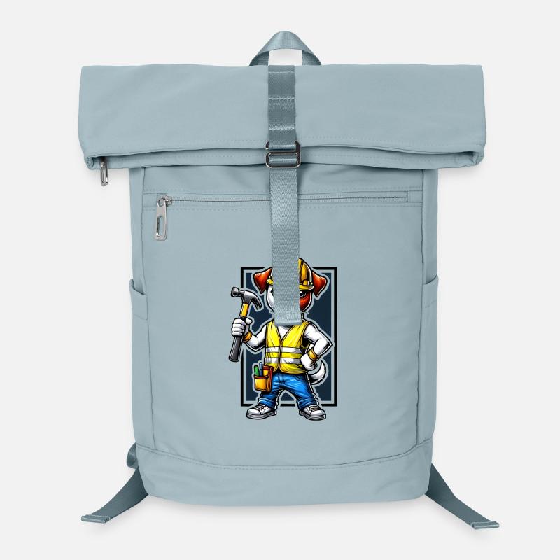Jack Russell Terrier construction worker Laptop Backpack