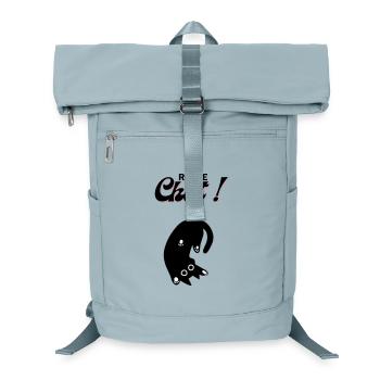 Freewheeling cat! - Laptop Backpack - ice blue - Front