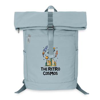 Future City mit Raketen - Laptop-Rucksack  - Eisblau - Vorne