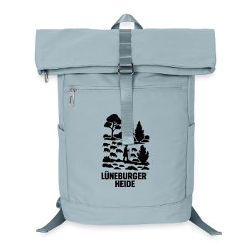 Lüneburger Heide Schäfer Heidschnucken Idylle - Laptop-Rucksack  - Eisblau - Vorne