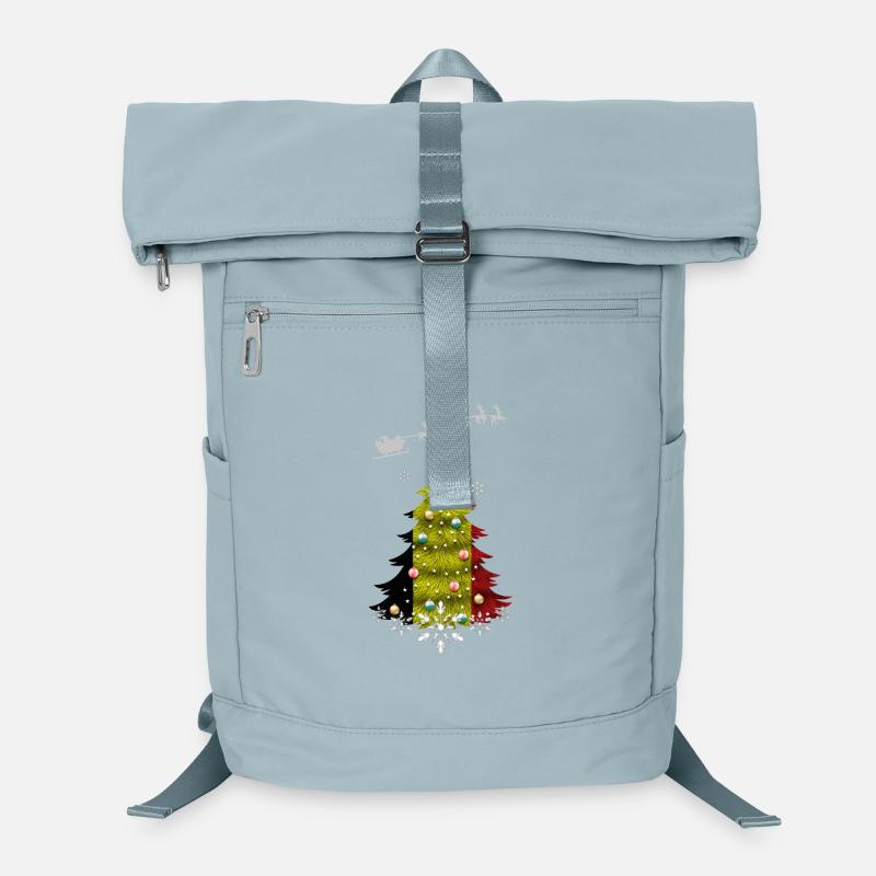 Christmas tree with Belgium flag Laptop Backpack