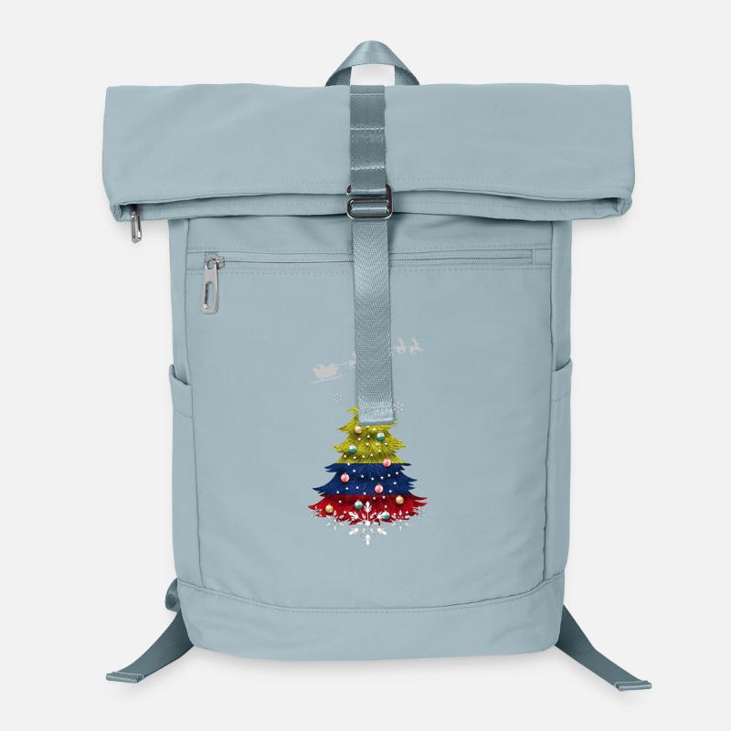 Sapin de Noël avec drapeau de la Colombie Sac à dos ordinateur