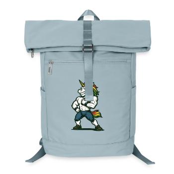 Joueur de football unicorne Art de sports fantastiques - Sac à dos ordinateur - bleu glacier - Devant