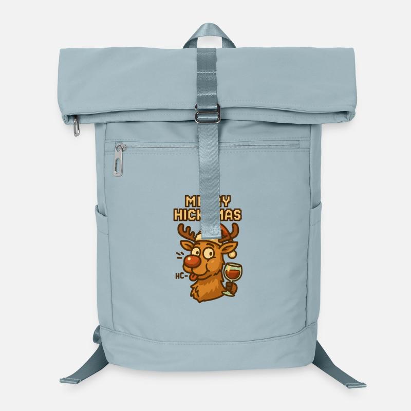 Merry Hickmas Reindeer Wine - Laptop Backpack - ice blue