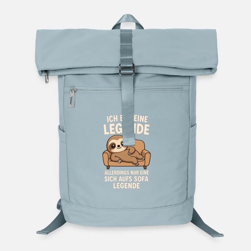 Faultier Sofa Legende Lustiger Spruch Laptop-Rucksack 