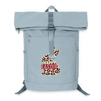 Frohe Ostern Osterhase Leopard - Laptop-Rucksack  - Eisblau - Vorne