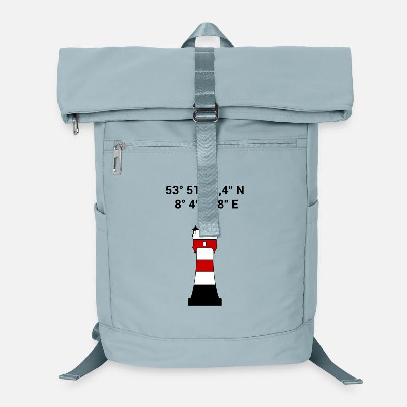 Red Sand Lighthouse - Sailing - Skipper - Maritime Laptop Backpack