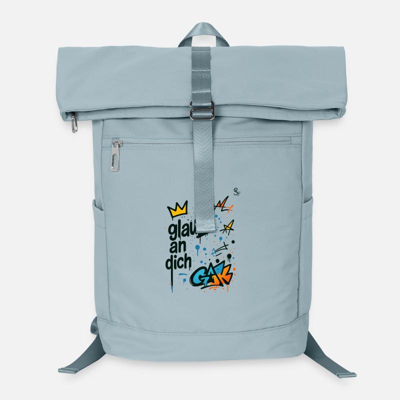 Graffiti Glaub An Dich Design Laptop-Rucksack 