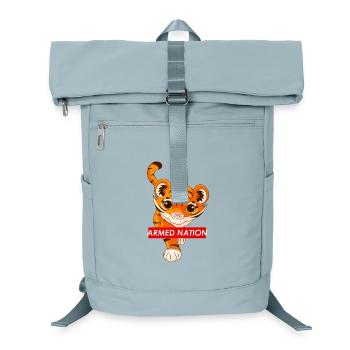 logo bébé tigre rouge - 2021 - Sac à dos ordinateur - bleu glacier - Devant