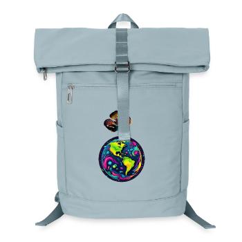 Le poisson et sa planète - Sac à dos ordinateur - bleu glacier - Devant