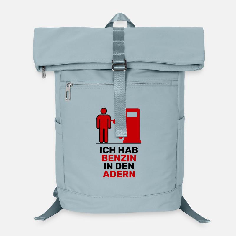 Gasoline Statement Refueling Gas Station Energy Storage Laptop Backpack