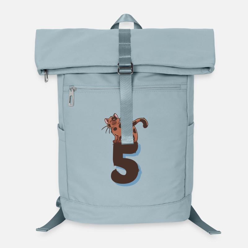 Katze Zahl 5 Laptop-Rucksack 