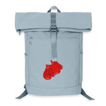 Red Boxing Gloves - Symbol of Strength & Fighting Spirit - Laptop Backpack - ice blue - Front