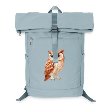 Eule - Laptop-Rucksack  - Eisblau - Vorne