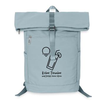 Keine Termine und leicht einen sitzen  - Laptop-Rucksack  - Eisblau - Vorne