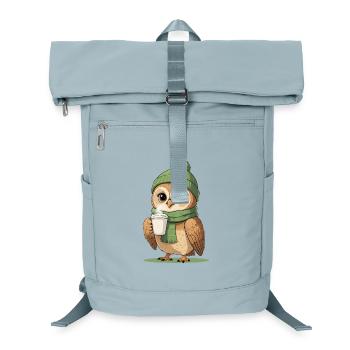 Pause café Winter Owl - Sac à dos ordinateur - bleu glacier - Devant