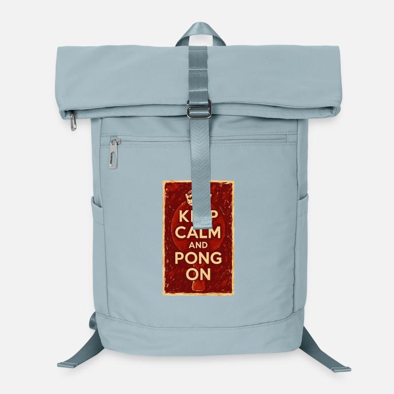 Keep Calm and Pong On / Ping Laptop-Rucksack 