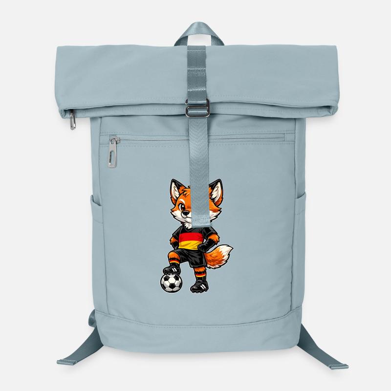 Soccer Fox Germany Fan German Flag Laptop Backpack