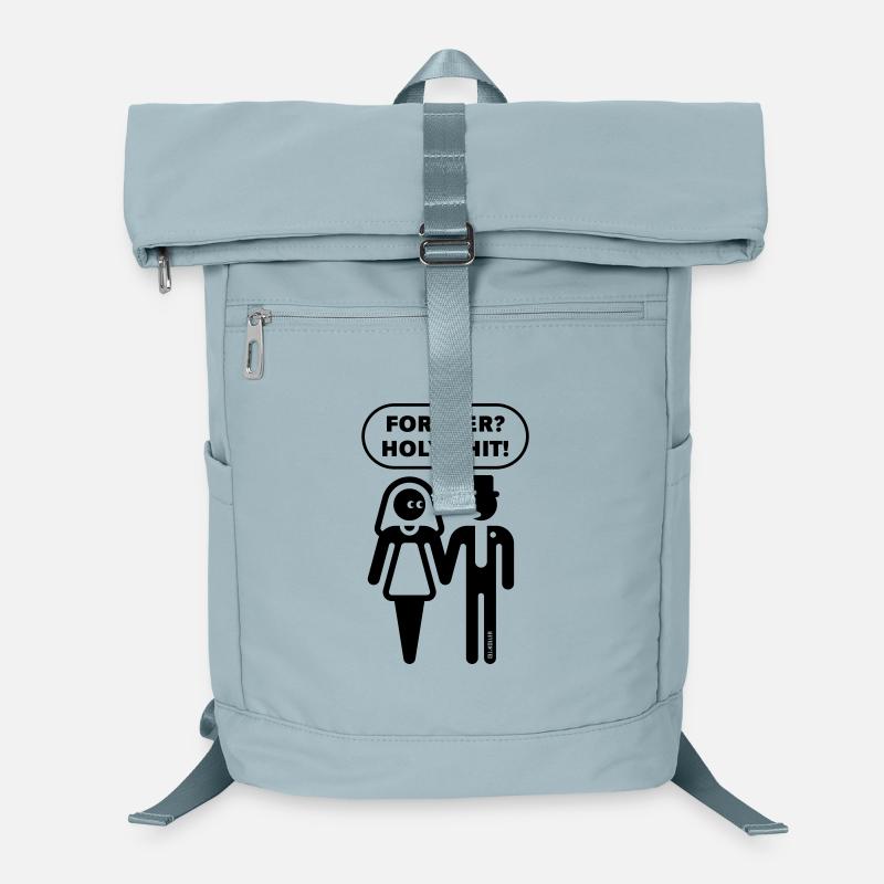 Forever? Holy Shit! (Hochzeit JGA Polterabend 1C) Laptop-Rucksack 