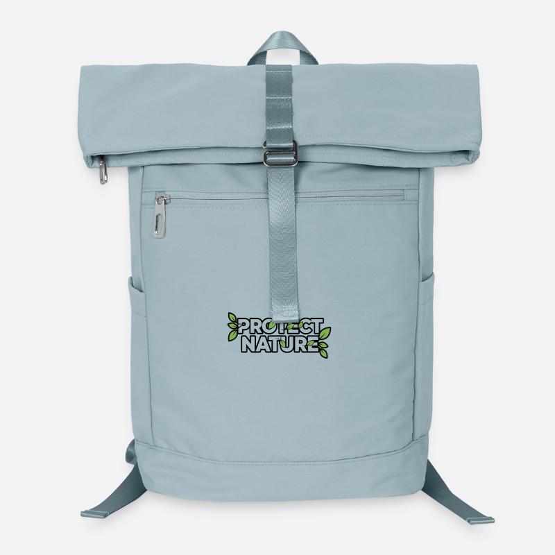 Protection de la nature Logo de la feuille Sac à dos ordinateur
