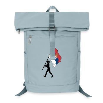 Drapeau Serbie femme marchant - Sac à dos ordinateur - bleu glacier - Devant