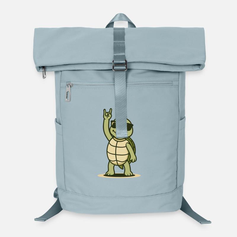 Rocking turtle with sunglasses Laptop Backpack