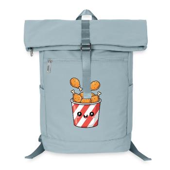 Seau de poulet frit Kawaii - Sac à dos ordinateur - bleu glacier - Devant